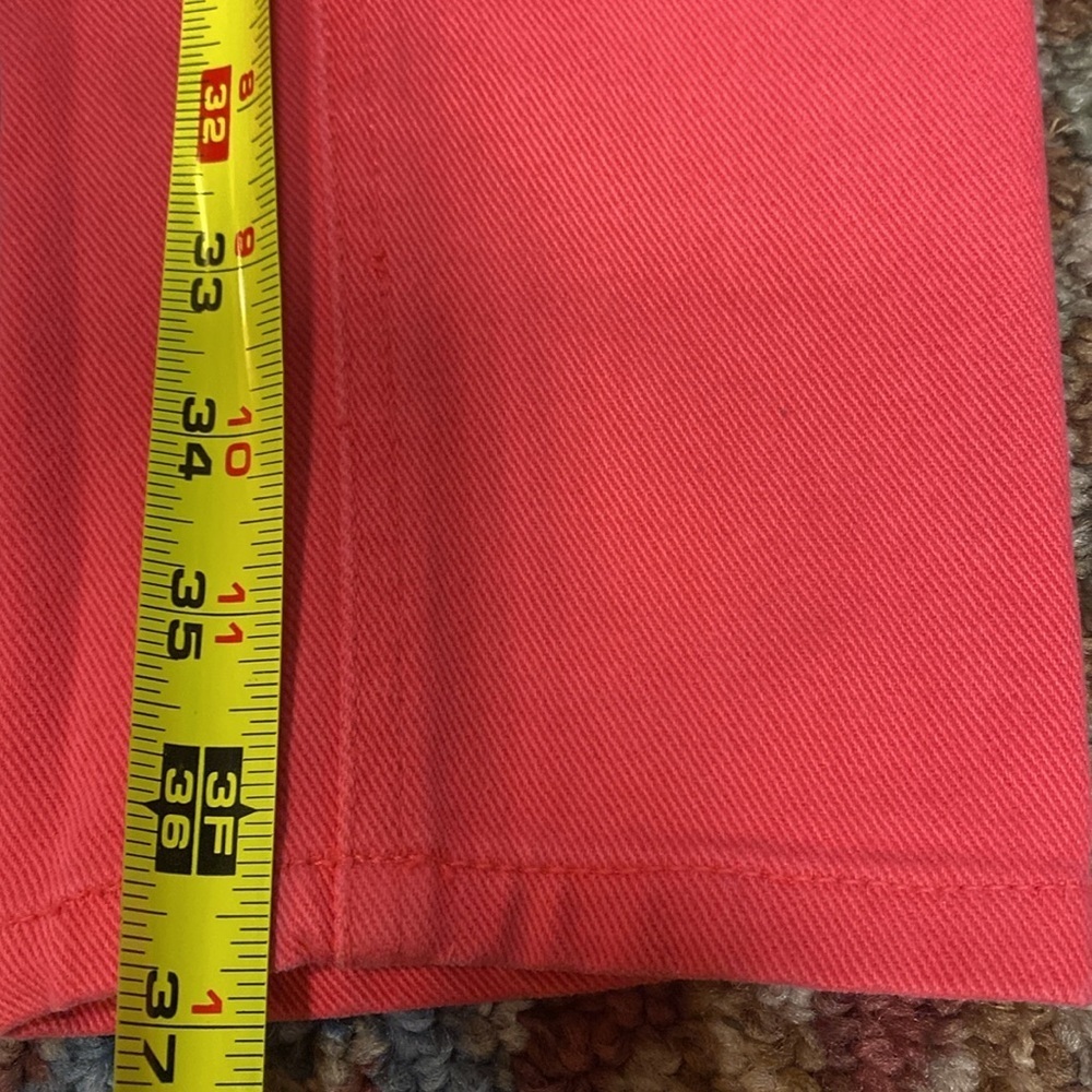 Vintage Lizwear Petite Size 2 Coral Straight Leg Jeans - Picture 7 of 16